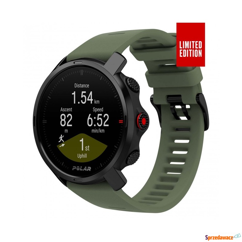 Zegarek sportowy Polar GRIT X czarno-zielony M/L - Smartwatche - Kwidzyn