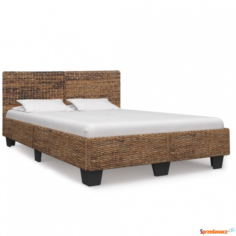 Rama łóżka, naturalny rattan, 160 x 200 cm - Stelaże do łóżek - Ełk