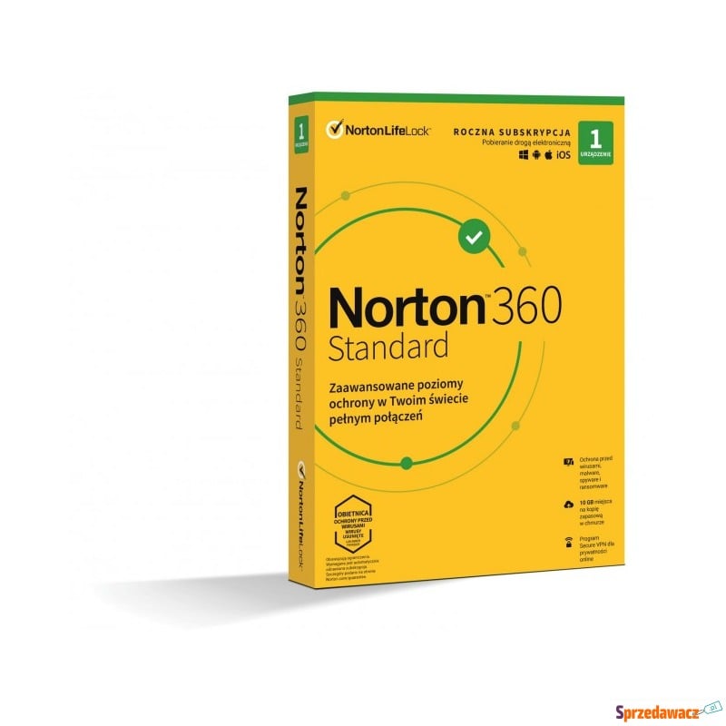 Norton 360 Standard ESD PL 1 - desktop - licencja... - Bezpieczeństwo - Wyczechowo