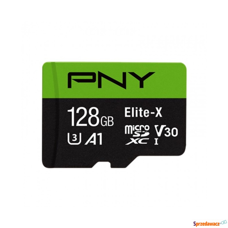 PNY Elite-X microSDXC 128GB + Adapter SD - Karty pamięci, czytniki,... - Ostrowiec Świętokrzyski