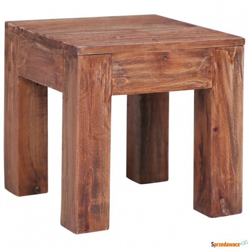 Stolik kawowy, 30x30x30 cm, lite drewno z odzysku - Stoły, stoliki, ławy - Mikołów