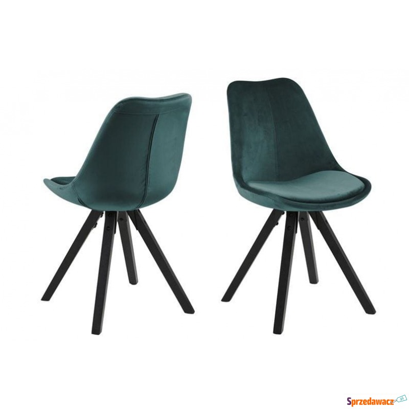 Krzesło Dima szmaragdowy, czarny - Krzesła kuchenne - Chorzów