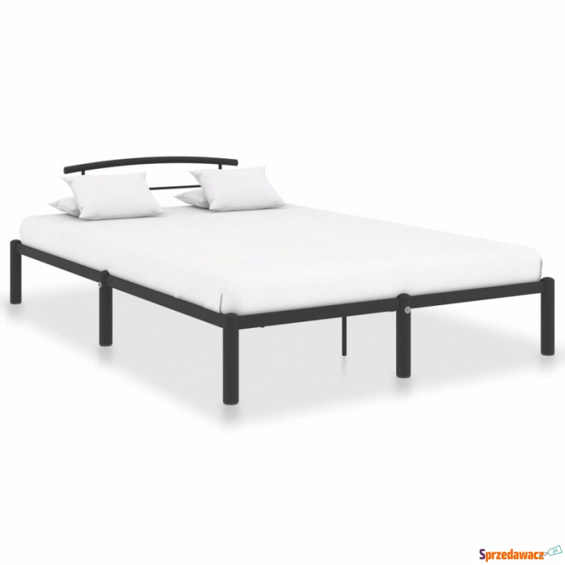 Rama łóżka, czarna, metalowa, 160 x 200 cm - Stelaże do łóżek - Radom