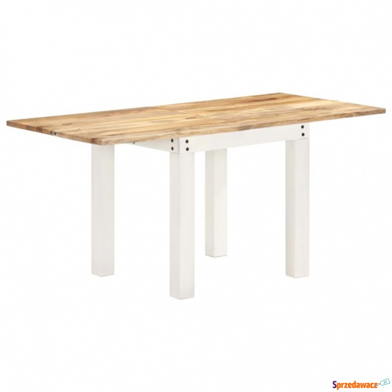 Rozkładany stół, biały, 82x(80-160)x76 cm, li... - Stoły kuchenne - Mikołów