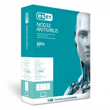 ESET NOD32 Antivirus BOX 1 - desktop - odnowienie na 3 lata