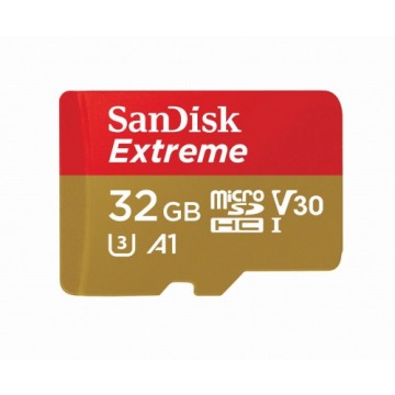 Karta pamięci SanDisk Extreme SDSQXAF-032G-GN6MA (32GB; Class U3; Adapter)