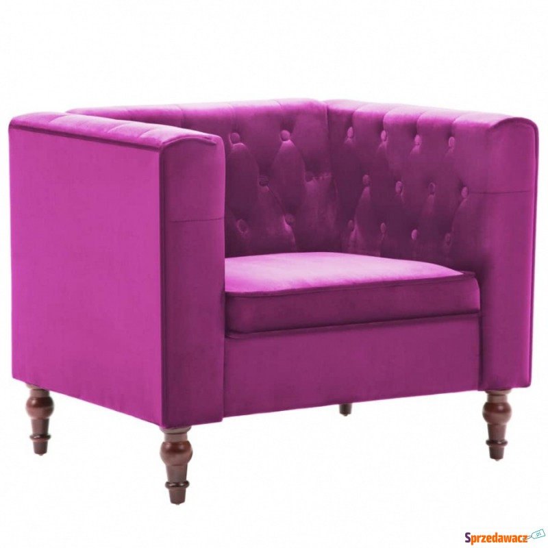 Fotel fioletowy aksamit - Krzesła biurowe - Koszalin
