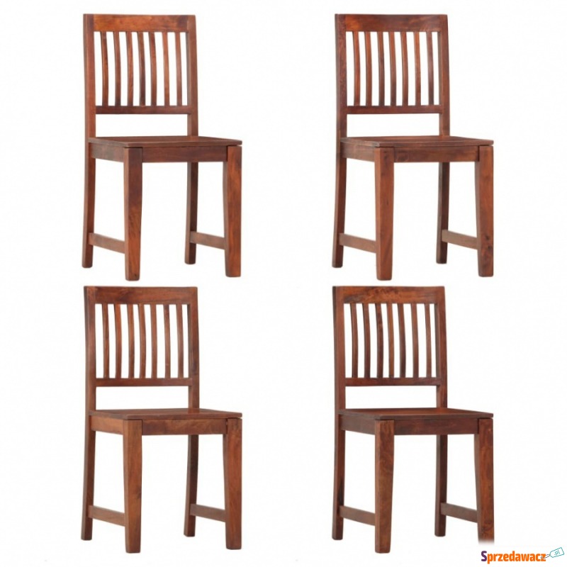 Krzesła do kuchni 4 szt. lite drewno mango - Krzesła kuchenne - Busko-Zdrój