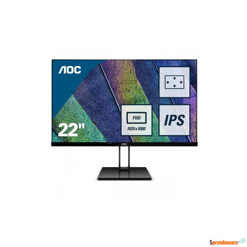 Monitor AOC 22V2Q (21,5"; IPS/PLS, WLED; FullHD... - Monitory LCD i LED - Kiełpino