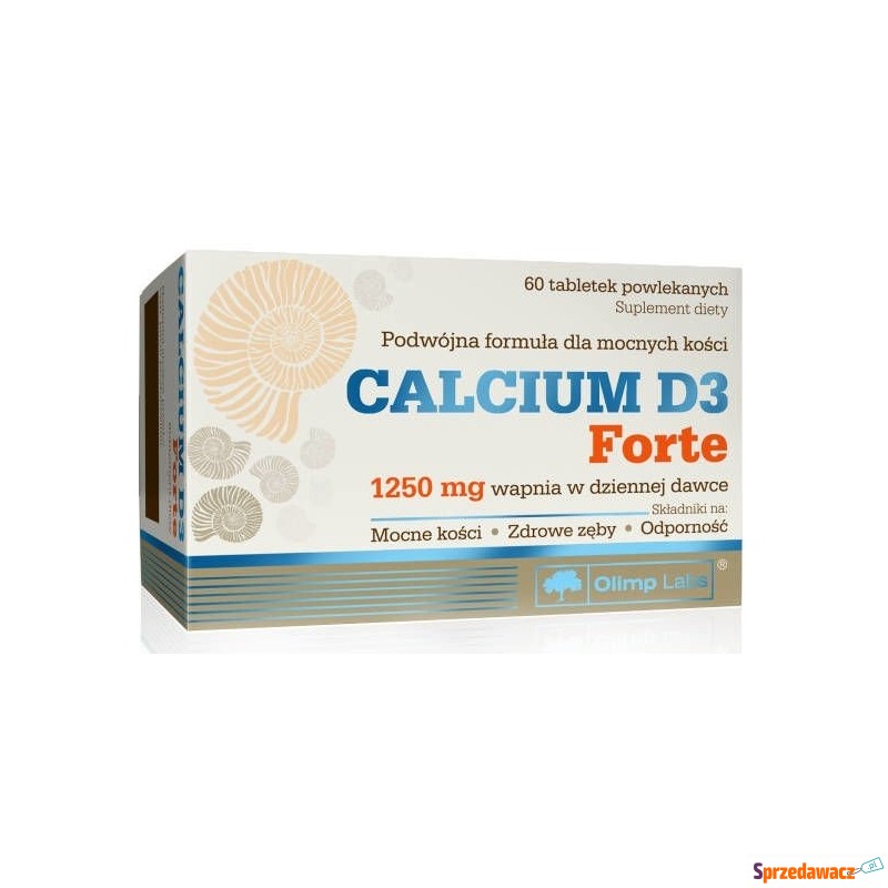 Calcium d3 forte x 60 tabletek - Witaminy i suplementy - Koszalin