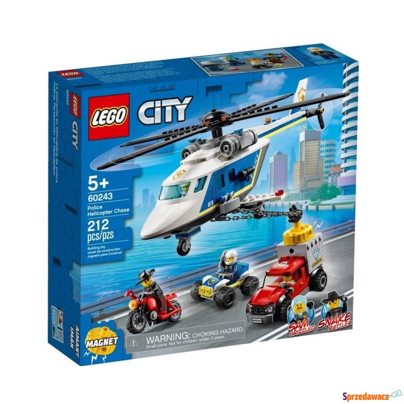 Klocki konstrukcyjne LEGO City 60243 Pościg h... - Klocki - Stryszawa