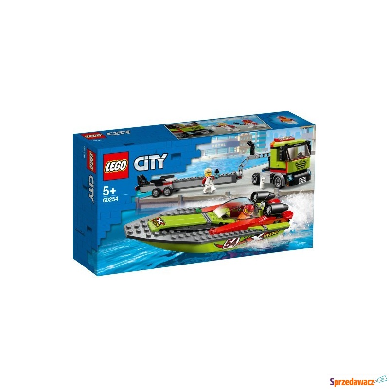 Klocki konstrukcyjne Lego City Race Boat Transporter - Klocki - Grudziądz