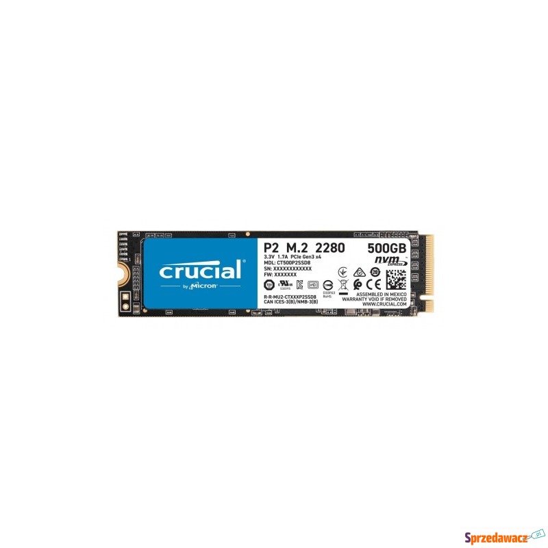 Dysk SSD Crucial P2 500GB M.2 - Dyski twarde - Otwock