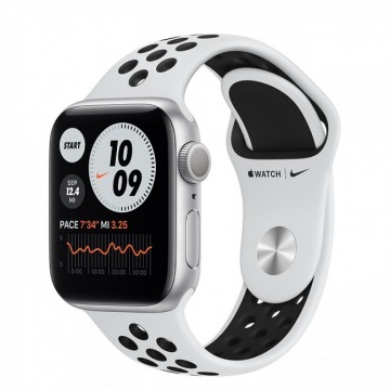 Smartwatch Apple Watch Nike 6 GPS+Cell 40 aluminium, srebrny | platyna/czarny pasek sport