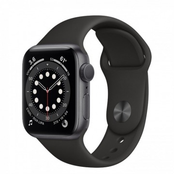 Smartwatch Apple Watch 6 GPS+Cellular 40mm aluminium, gwiezdna szarość | czarny pasek sportowy