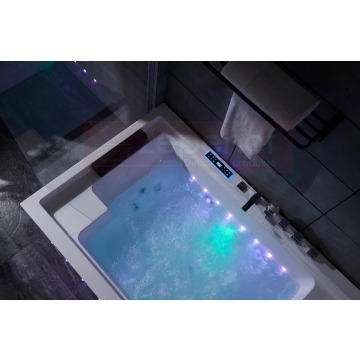 Wanna z hydromasażem LS-4050 prostokątna 180c... - Wanny - Grabówka - zdjęcie 9