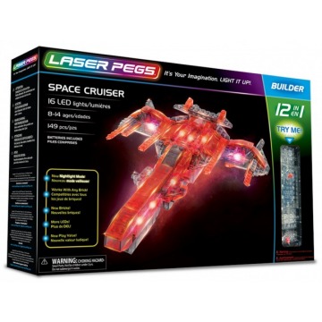 Klocki konstrukcyjne Laser Pegs 12 In 1 Space Cruiser 12010