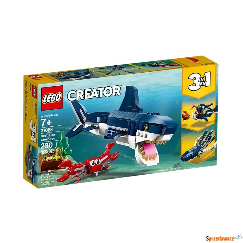 Klocki konstrukcyjne LEGO Creator 31088 Morskie... - Klocki - Działdowo