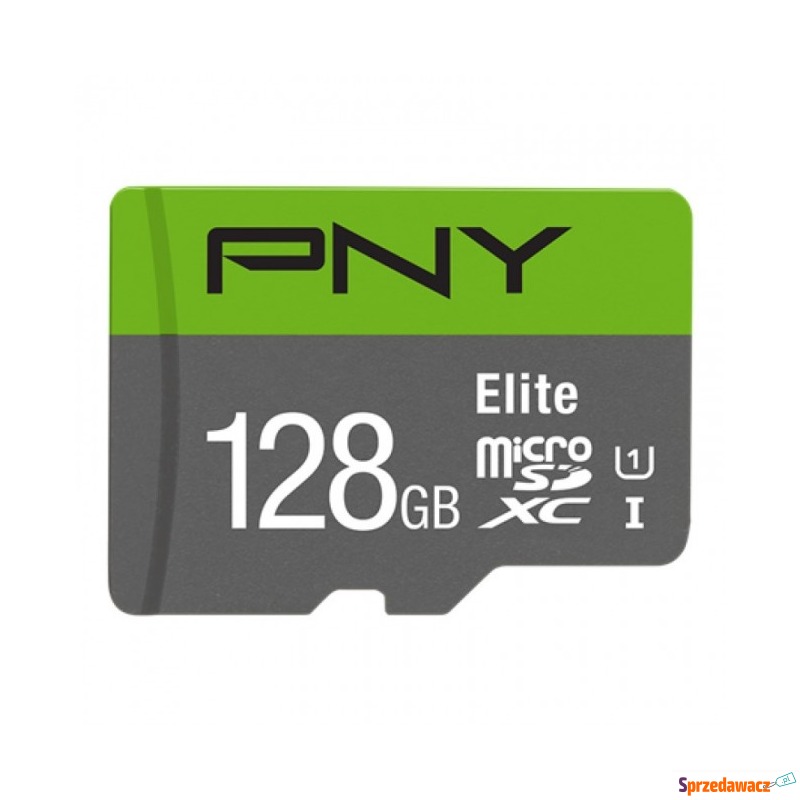 PNY Elite microSDXC 128GB + Adapter SD - Karty pamięci, czytniki,... - Grabówka
