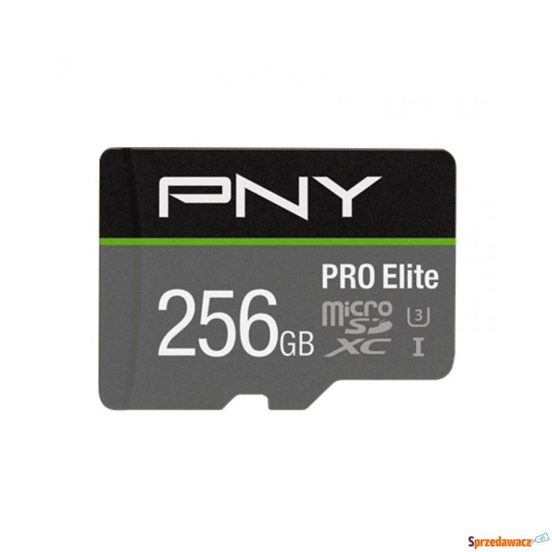 PNY PRO Elite microSDXC 256GB + Adapter SD - Karty pamięci, czytniki,... - Olsztyn