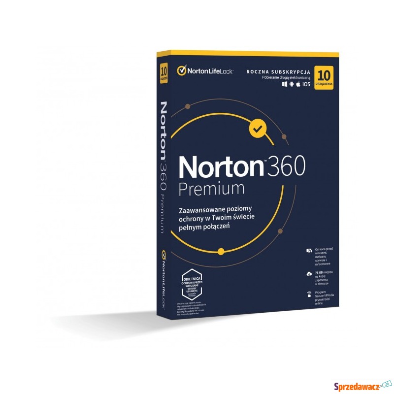 Norton 360 Premium ESD PL 10 - desktop - licencja... - Bezpieczeństwo - Zduńska Wola