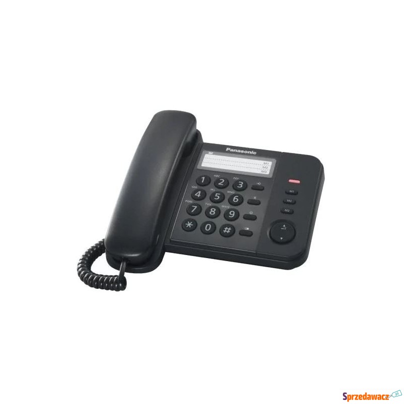 Przewodowy Panasonic KX-TS520PDB czarny - Telefony stacjonarne - Inowrocław