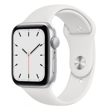 Smartwatch Apple Watch SE GPS 44mm aluminium, srebrny | biały pasek sportowy
