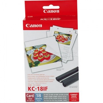 Canon DSC INK/LABEL KC-18IF do Selphy