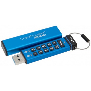 Kingston DataTraveler 2000 4GB USB 3.0 AES Encrypted