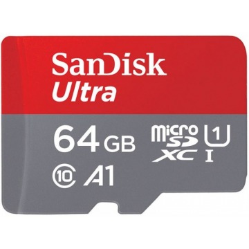 SanDisk Ultra microSDXC 64GB Android 100MB/s A1 UHS-I + Adapter