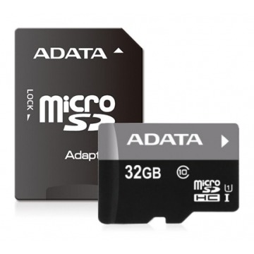 ADATA microSDHC 32GB Premier Class 10+ adapter
