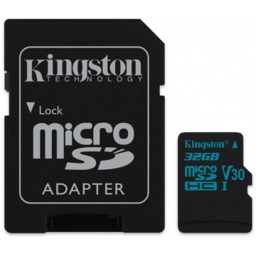 Kingston microSDHC Canvas Go 32GB 90R/45W U3 UHS-I V30
