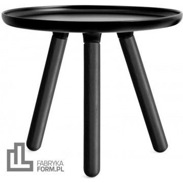 Stolik Tablo 50 cm czarny z czarnymi nogami