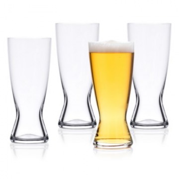 Zestaw 4 szklanek do piwa DUKA BEER 420 ml transparentny szkło