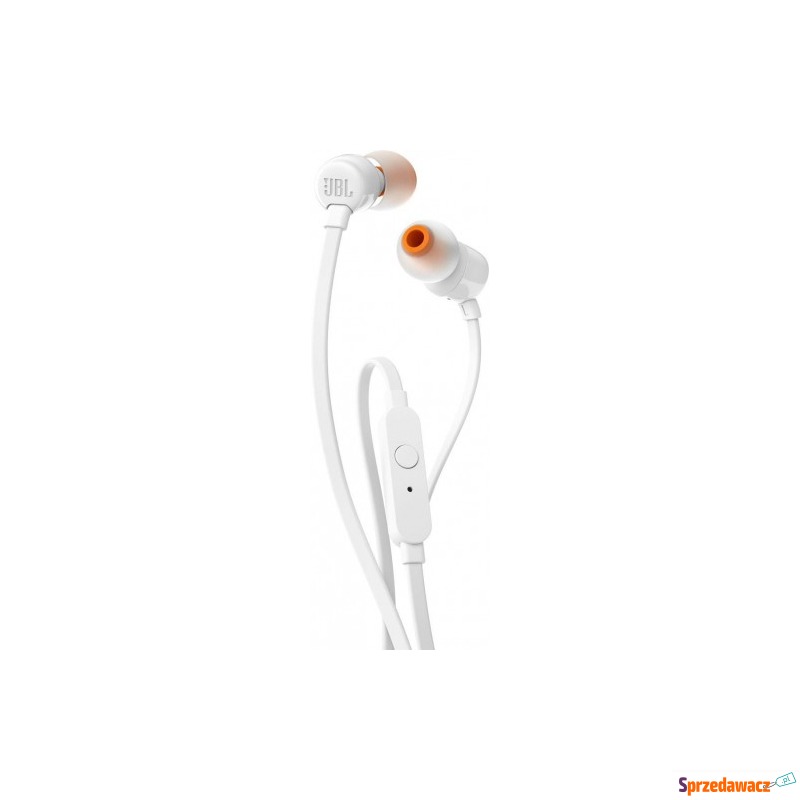 Słuchawki z mikrofonem JBL T110 Białe (kolor... - Zestawy słuchawkowe - Piła