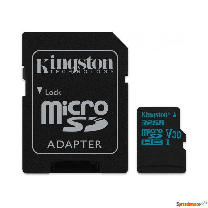 Kingston microSDHC Canvas Go 32GB 90R/45W U3 UHS-I... - Karty pamięci, czytniki,... - Chełm