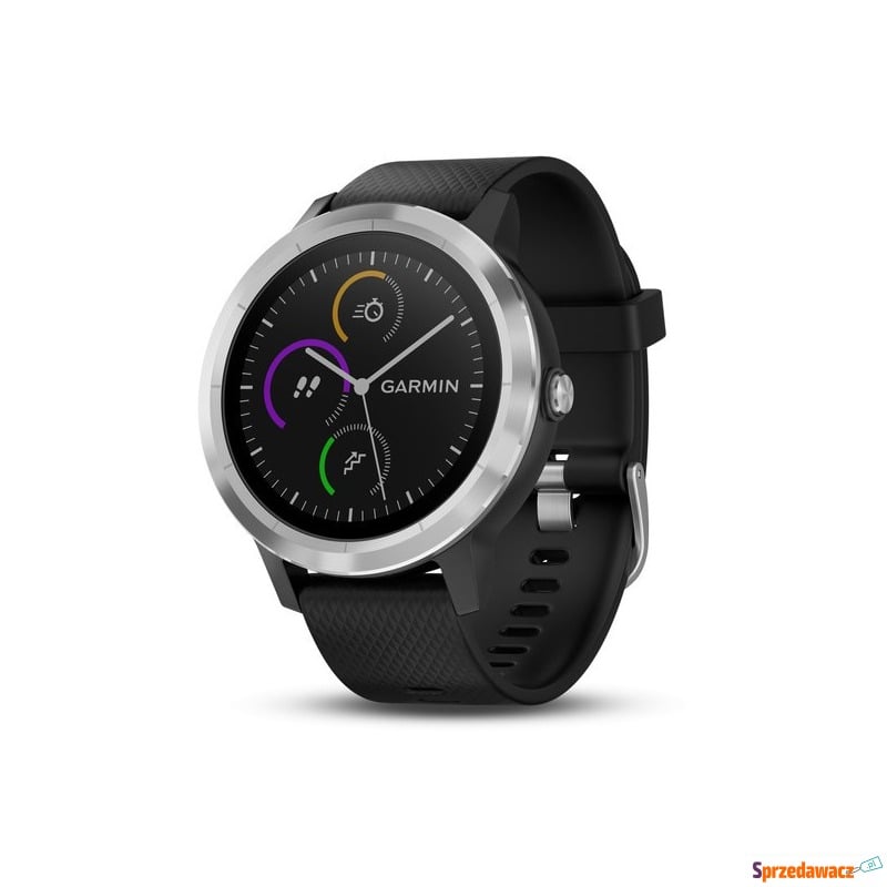 Zegarek sportowy Garmin Vivoactive 3 czarno-stalowy - Smartwatche - Karbowo