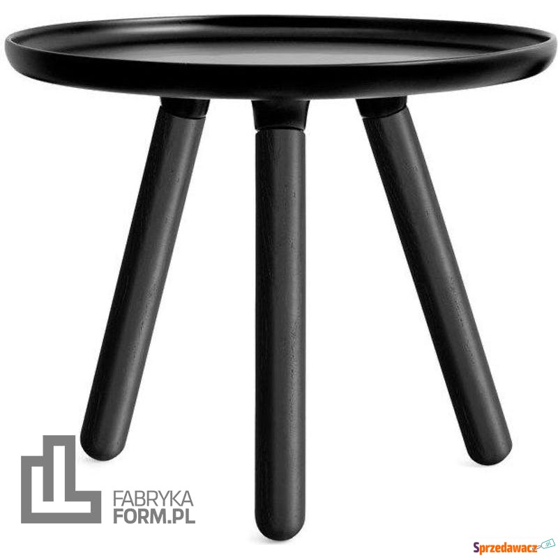 Stolik Tablo 50 cm czarny z czarnymi nogami - Stoły, stoliki, ławy - Mikołów