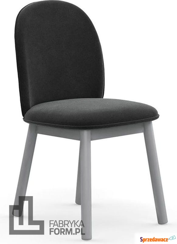 Krzesło Ace welur szare - Sofy, fotele, komplety... - Starachowice