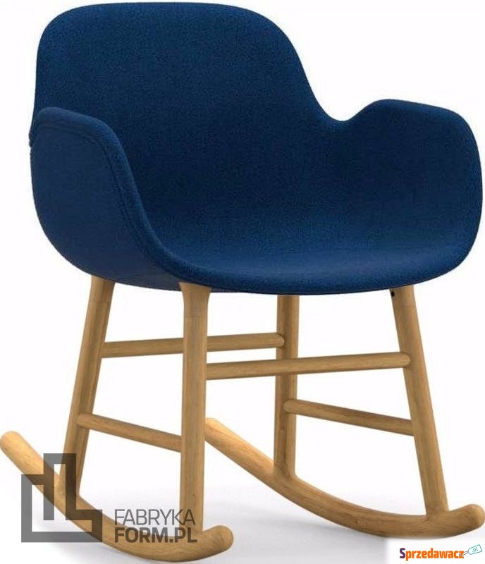 Fotel bujany Form tapicerowany drewno dębowe... - Sofy, fotele, komplety... - Chełm