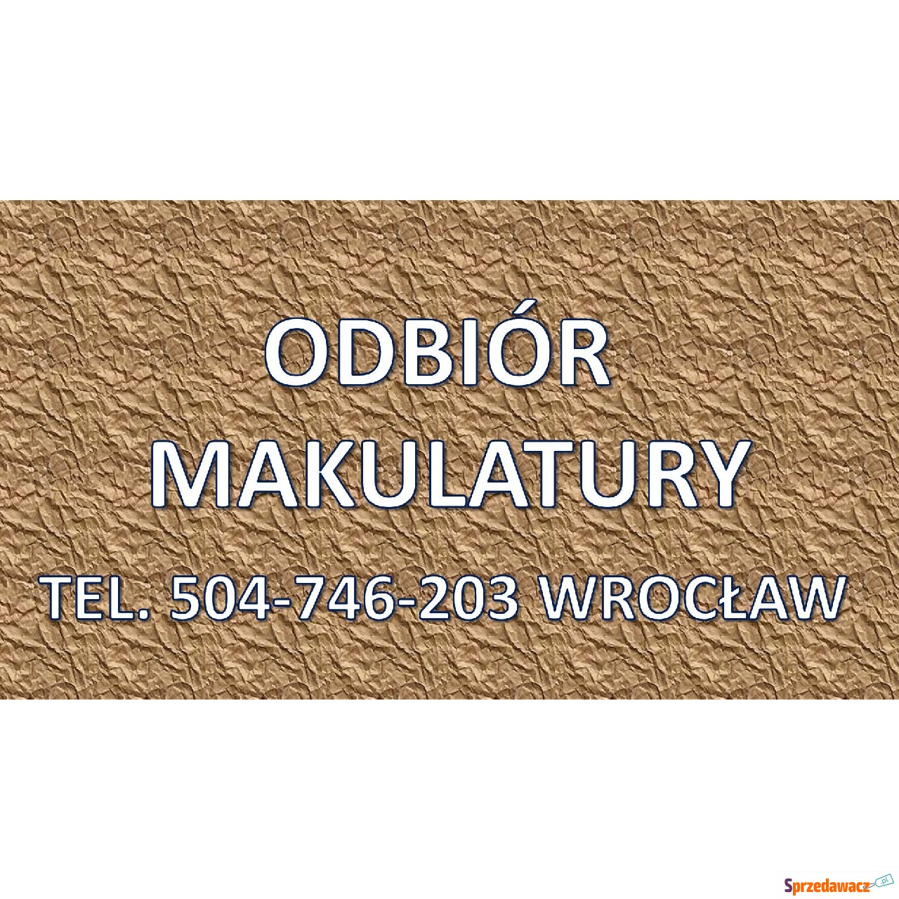 Odbiór kartonu, Wrocław, tel....
