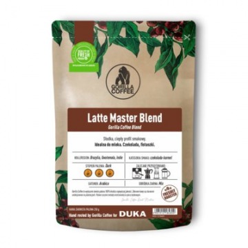 Kawa ziarnista GORILLA COFFEE LATTE MASTER BLEND 250 g