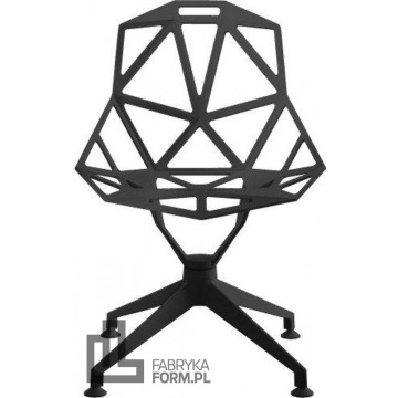 Krzesło Chair_One podstawa nieobrotowa czteroramienna czarne