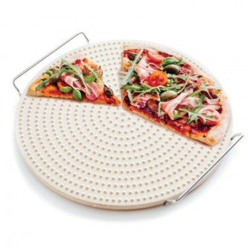 Kamień do pieczenia pizzy z wypustkami DUKA PIZZA STONE 34 cm ceramika