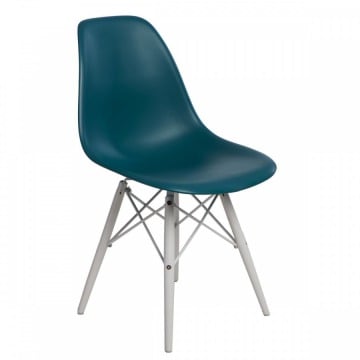 Krzesło P016W PP D2 morski zielony/białe