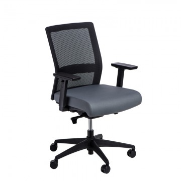 Krzesło biurowe Maduu Studio Press czarno-szare