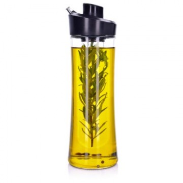 Butelka na oliwę z pojemnikiem na zioła DUKA OLLI 500 ml szkło