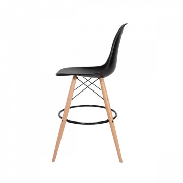 Krzesło barowe 46x57x104cm King Home DSW Wood czarne