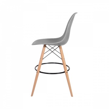 Krzesło barowe 46x57x104cm King Home DSW Wood szare