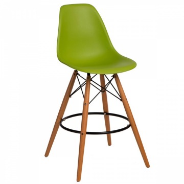 Krzesło barowe P016W PP D2 zielone